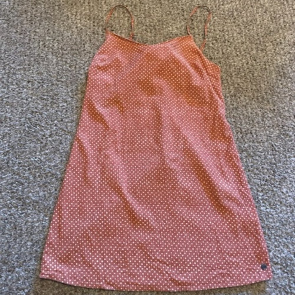 Billabong Orange Polka Dot Mini Dress